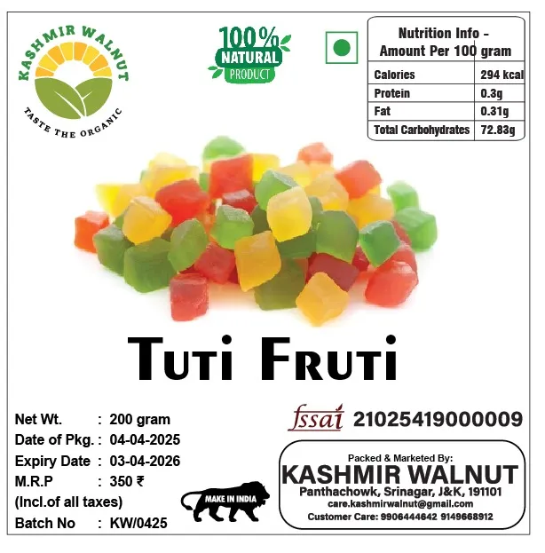 Tuti Fruti 200gm