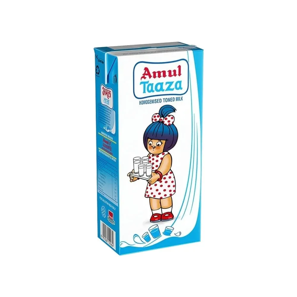 Amul Taaza Homogenised Toned Milk (1kg)